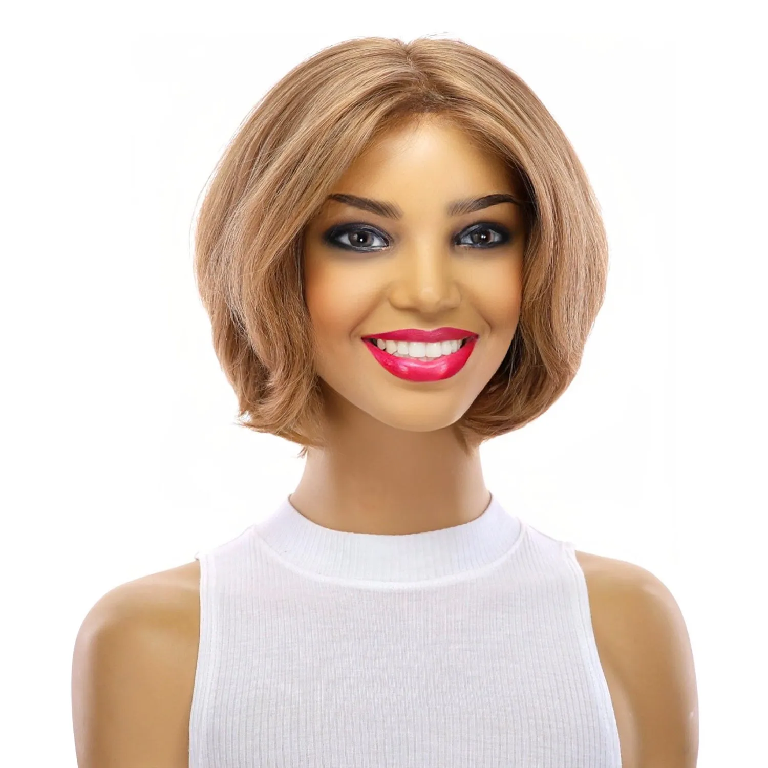 12" Luxe Pixie Silk Top Wig #16 Warm Dark Blonde