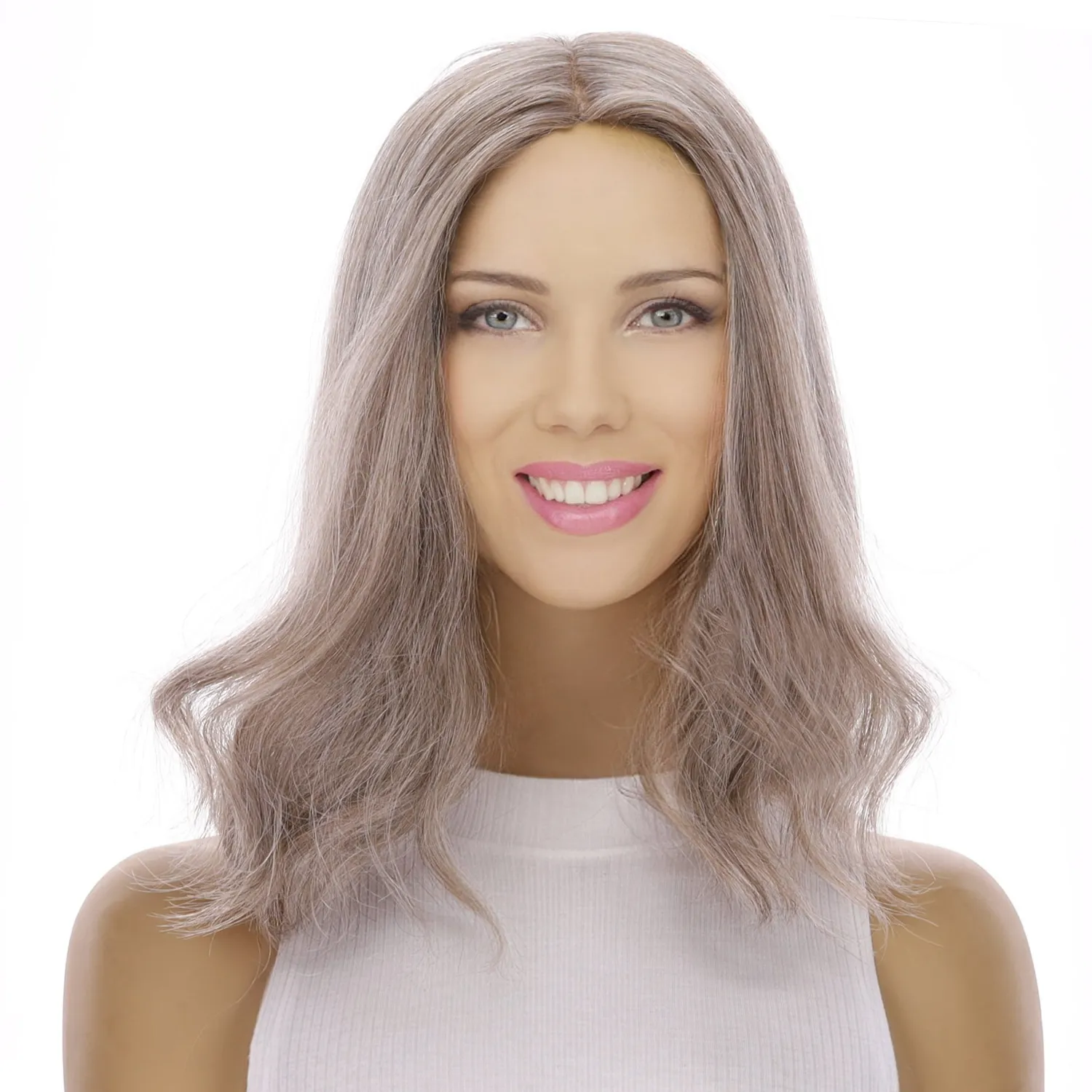 14" Emerald Silk Top Topper Champagne Grey