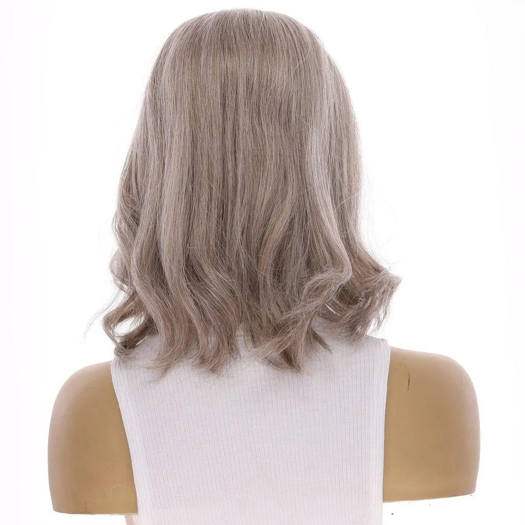 14" Emerald Silk Top Topper Champagne Grey
