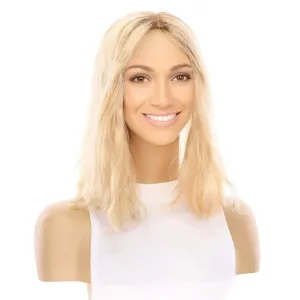 14" Emerald Silk Top Topper Golden Blonde Wavy