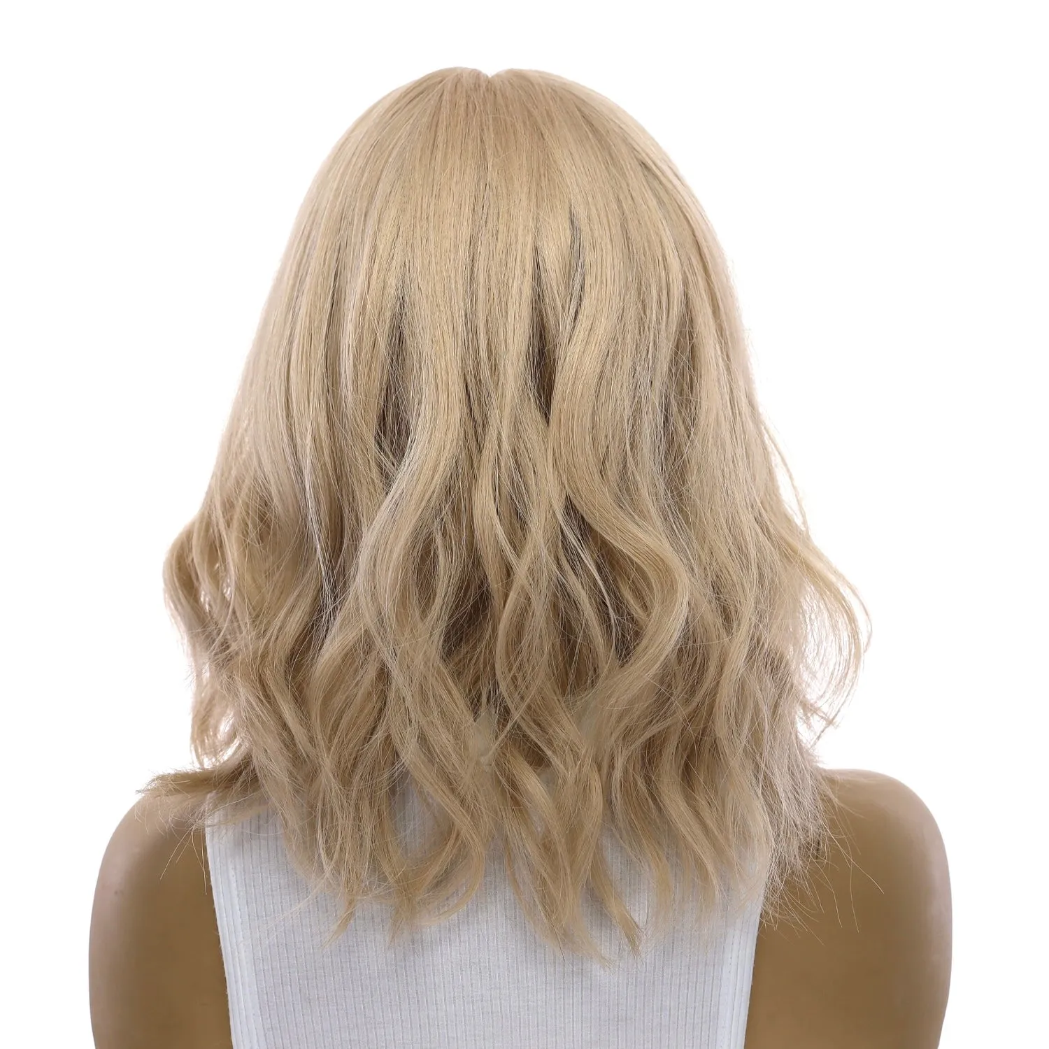 14" Emerald Silk Top Topper Platinum Blonde w/ No Rooting