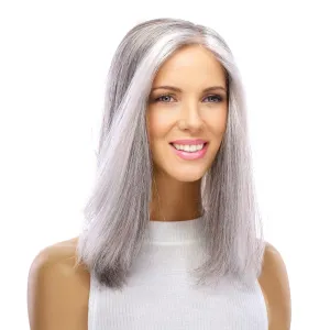 14" Emerald Silk Top Topper Silver Fox