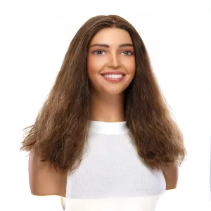 19" Nicole Silk Top Wig Medium Brown Babylight Wavy
