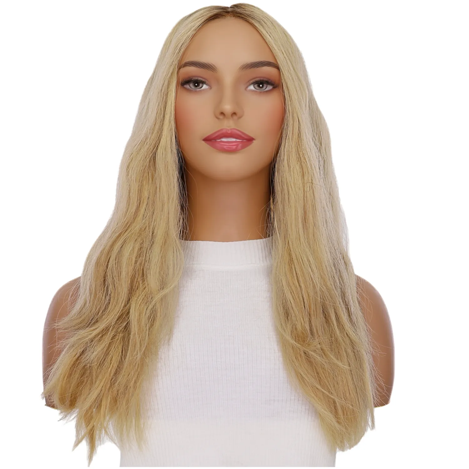 22" Reese Silk Top Wig Golden Blonde Wavy