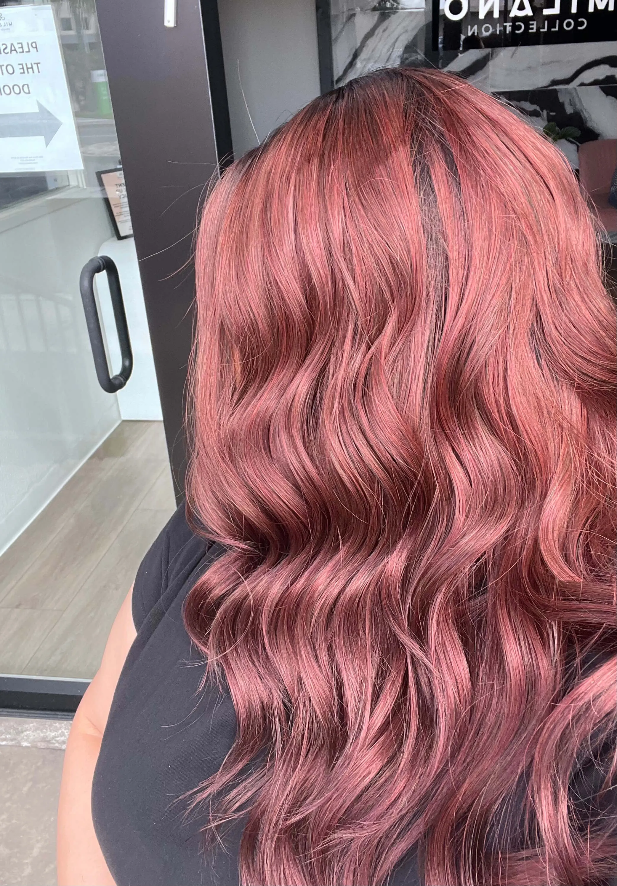 22" Reese Silk Top Wig Merlot Red w/ Full Rooting