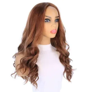 26" Amber Silk Top Wig Copper