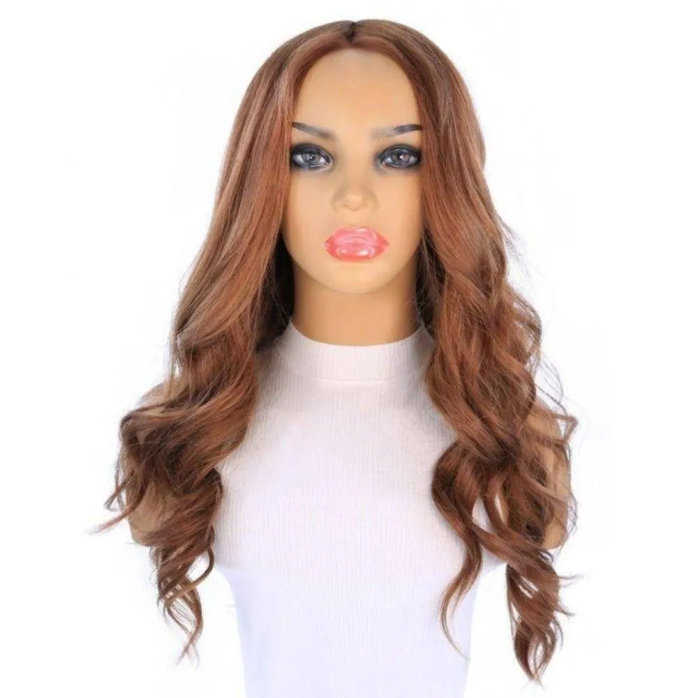 26" Amber Silk Top Wig Copper