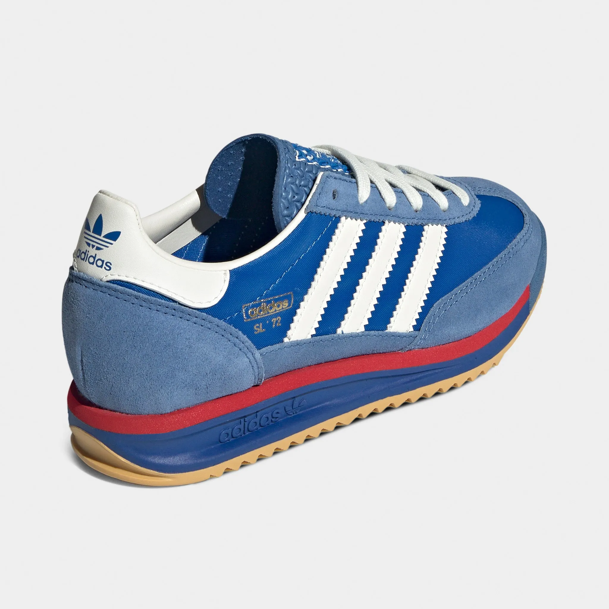 adidas Juniors' SL 72 Blue / Core White - Better Scarlet