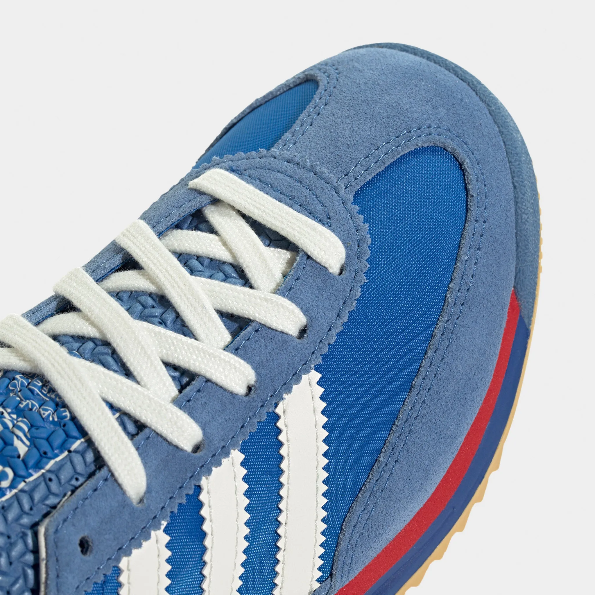 adidas Juniors' SL 72 Blue / Core White - Better Scarlet