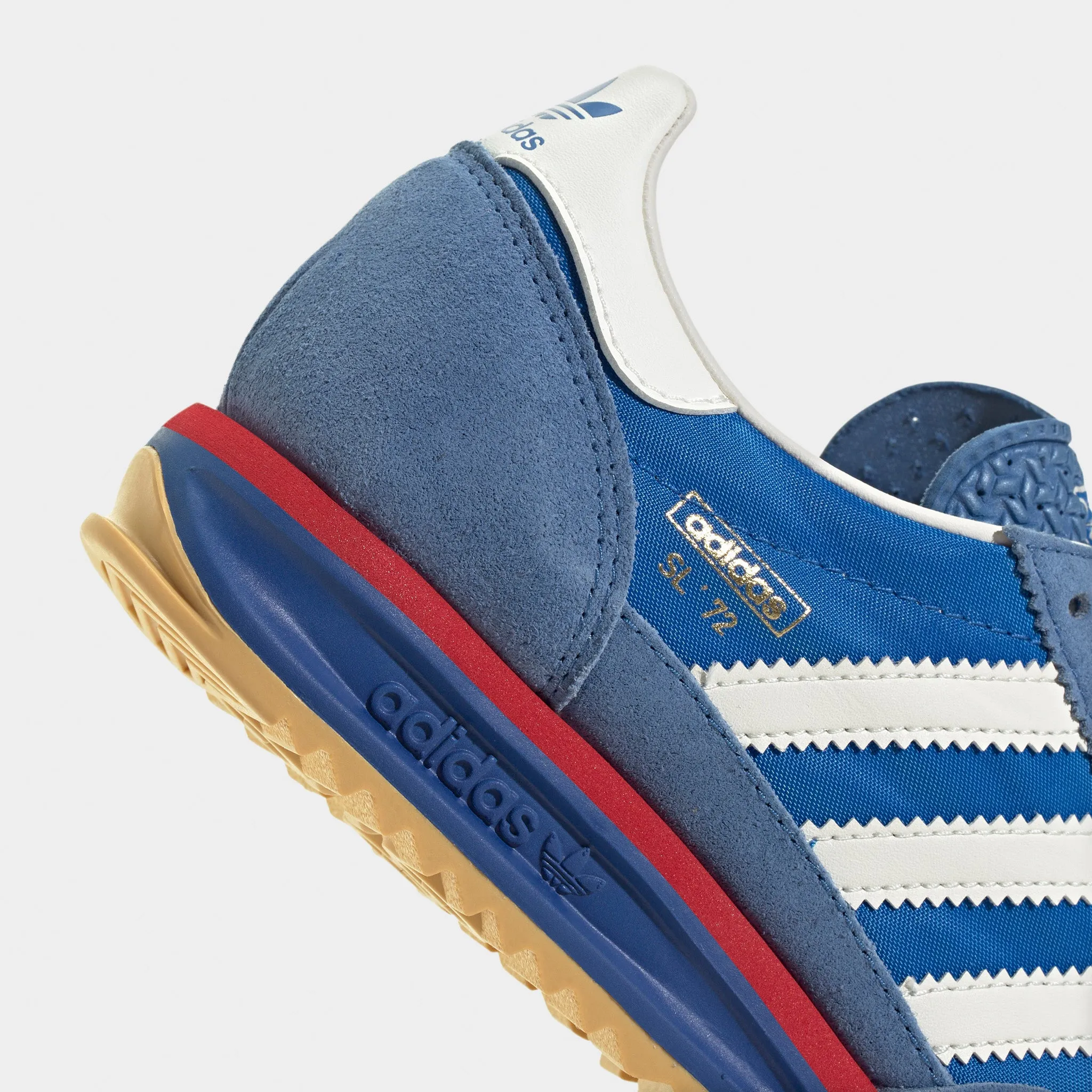 adidas Juniors' SL 72 Blue / Core White - Better Scarlet