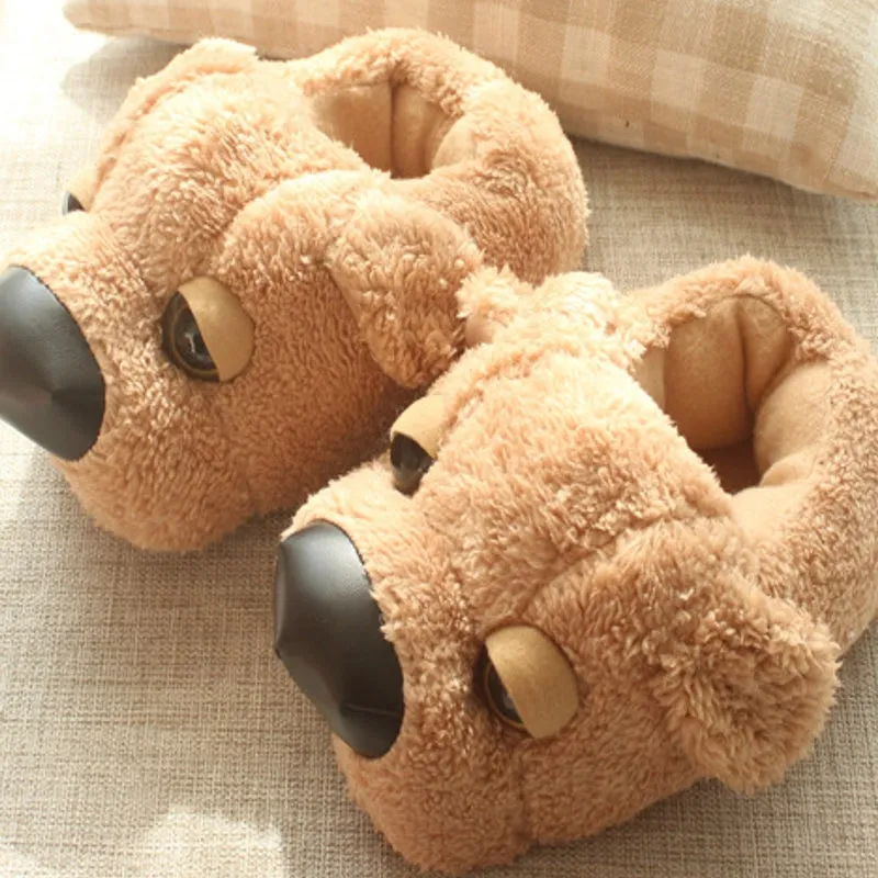Animal Slippers Lazy Big Dog Couple Home Shoes Home Warm Home Cotton Shoes UGG Style