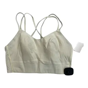 Athletic Bra By Lululemon In Yellow, Size:10