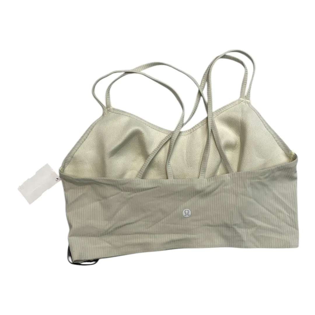 Athletic Bra By Lululemon In Yellow, Size:10