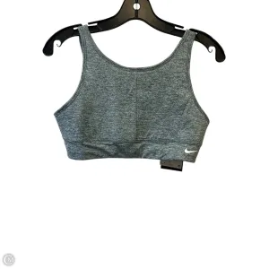 Athletic Bra By Nike In Grey, Size: L