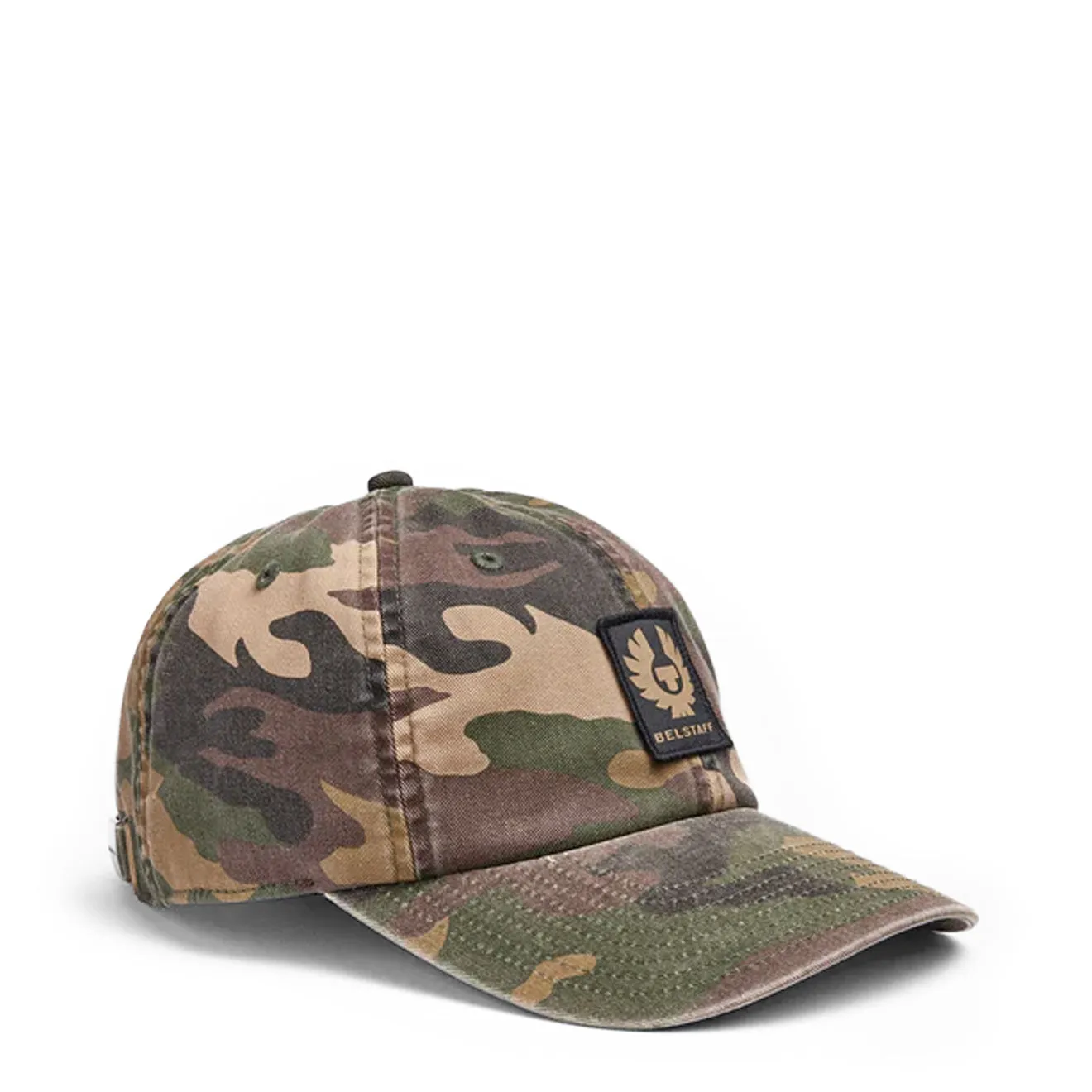 Belstaff Phoenix Camo Patch Cap Camo Green