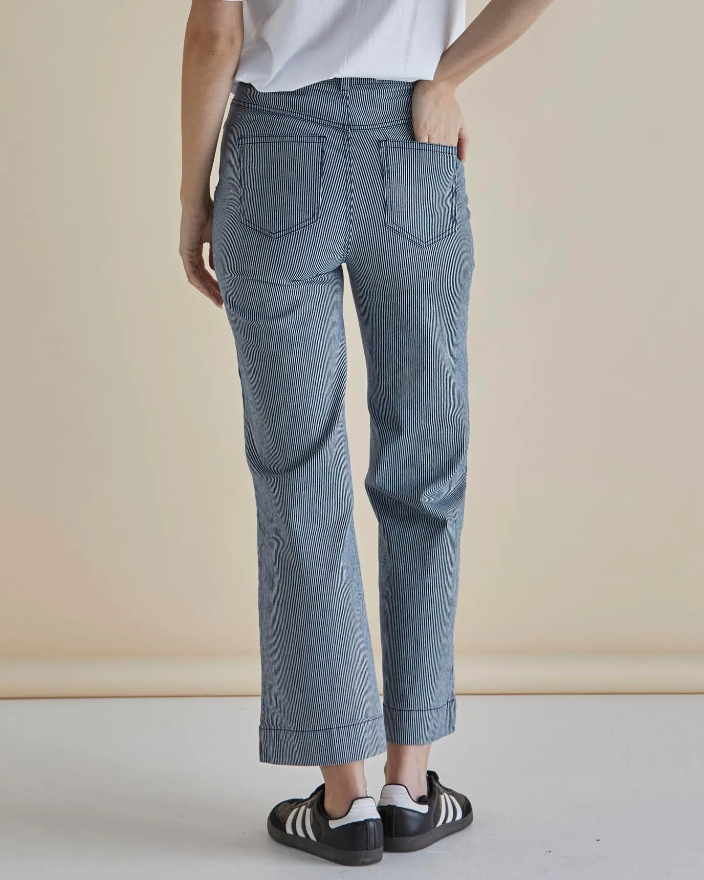 Betty Basics Willow Pinstripe Wide Leg Pant