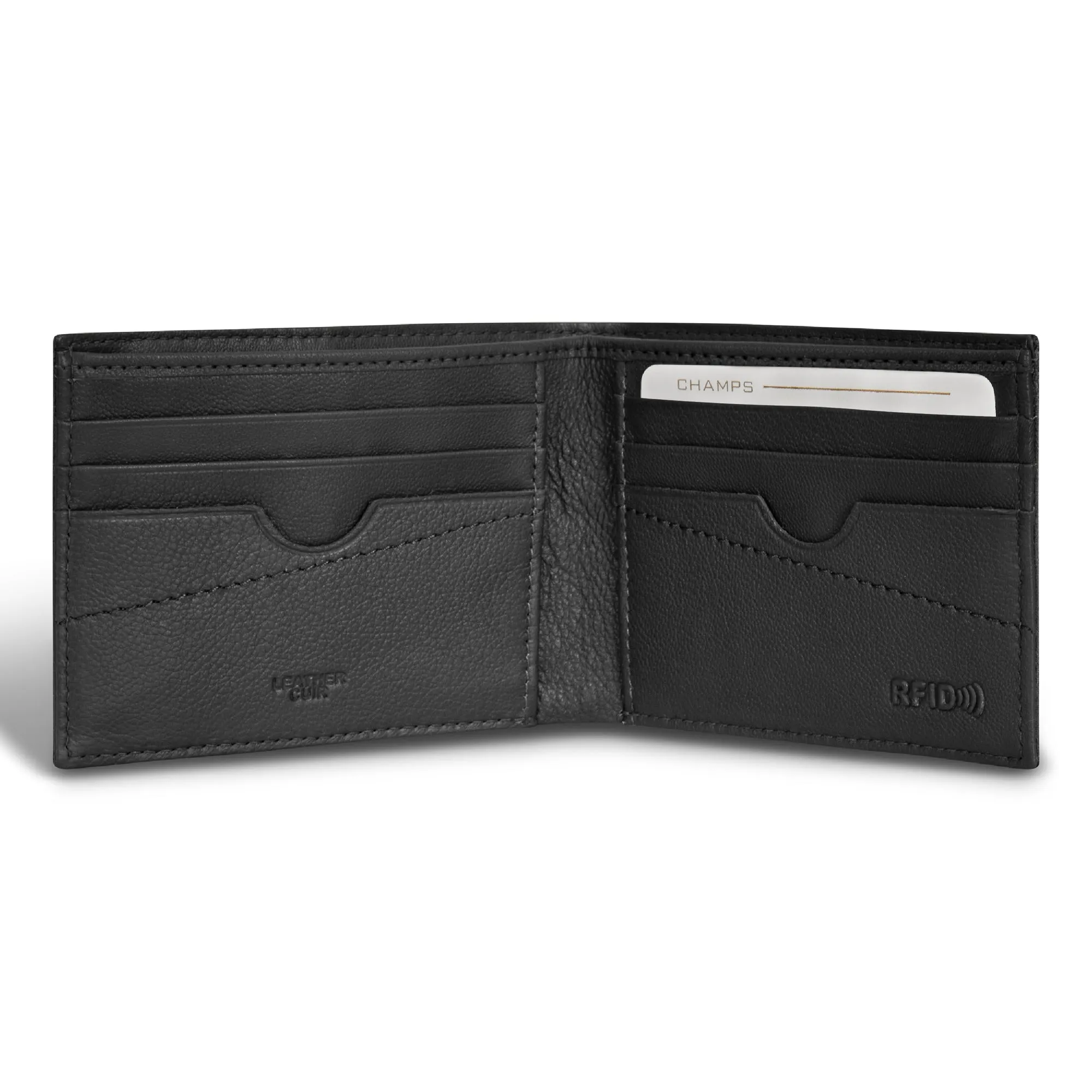 Camo / Leather Bi-Fold Wallet *Drop Ship*