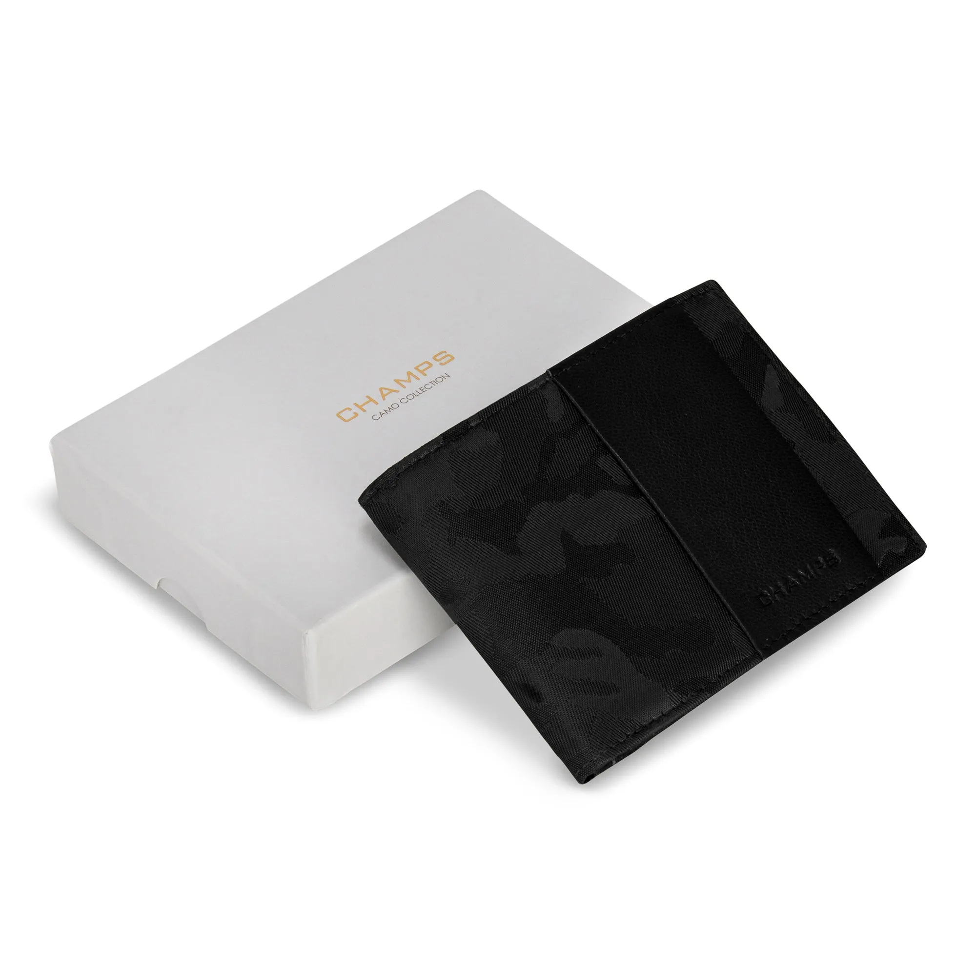 Camo / Leather Bi-Fold Wallet *Drop Ship*