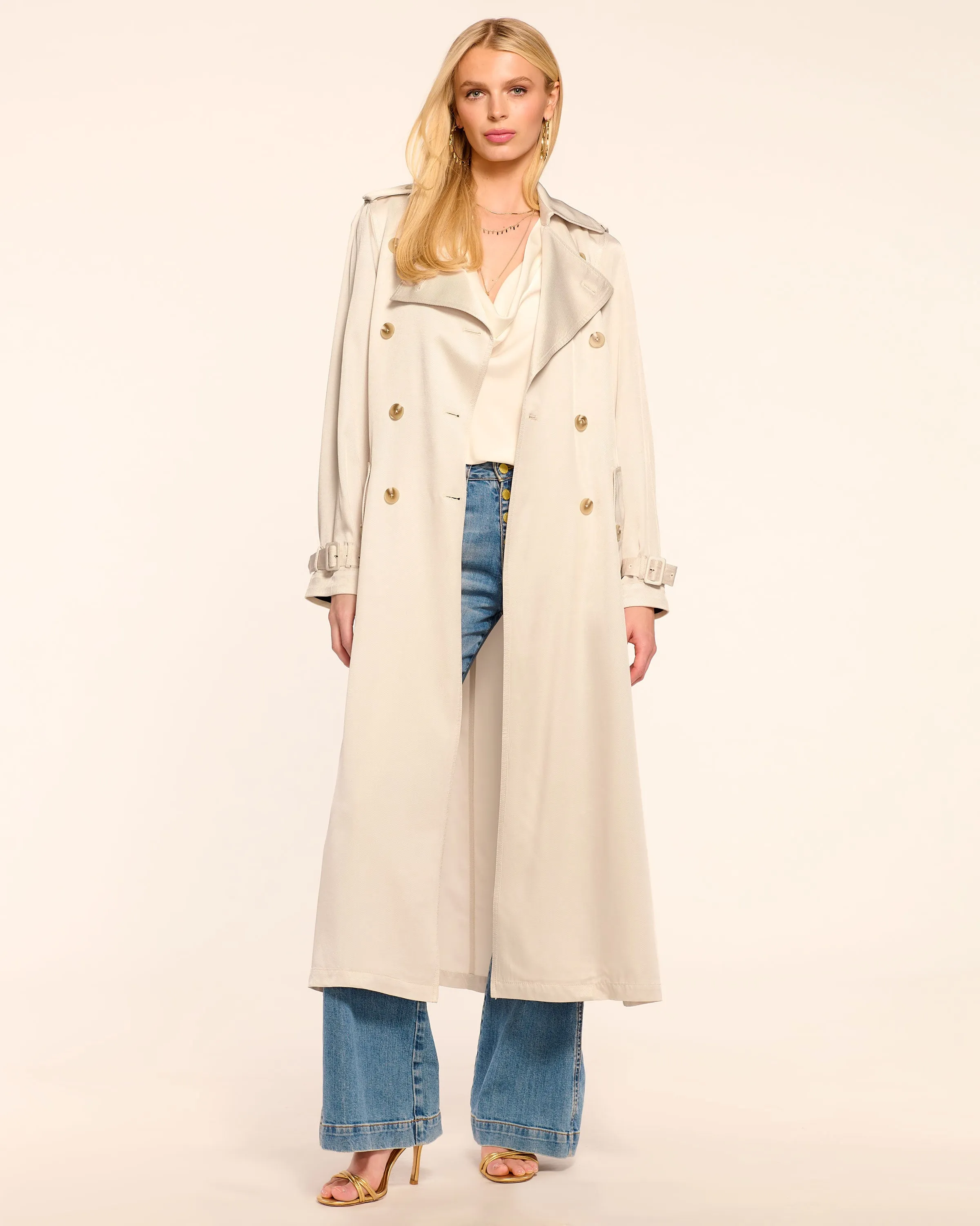 Capri Twill Double Breasted Trench Coat