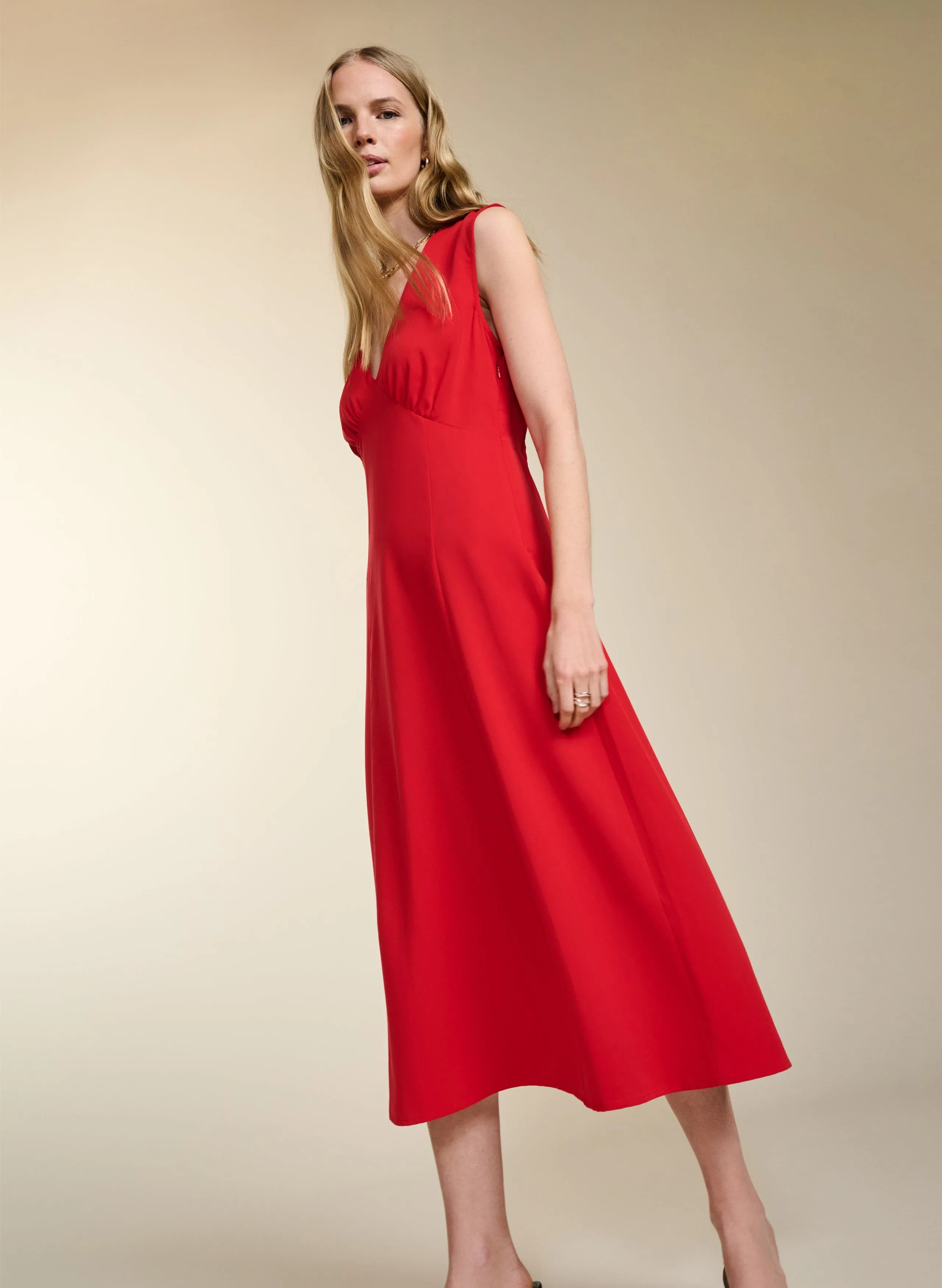 Carmen TENCEL™ Dress | Crimson Red
