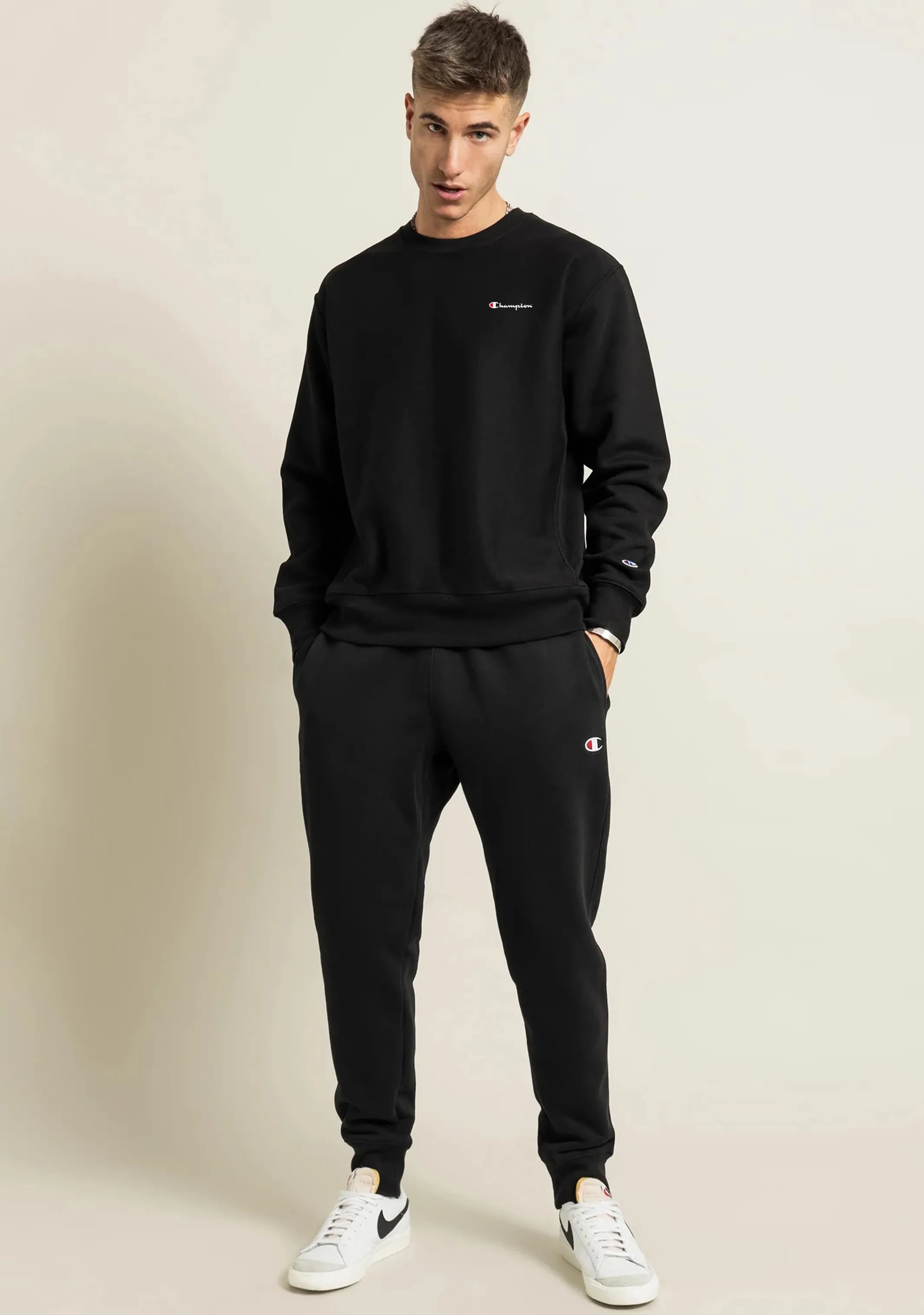 Champion Mens Sporty Graphic Print Crew
