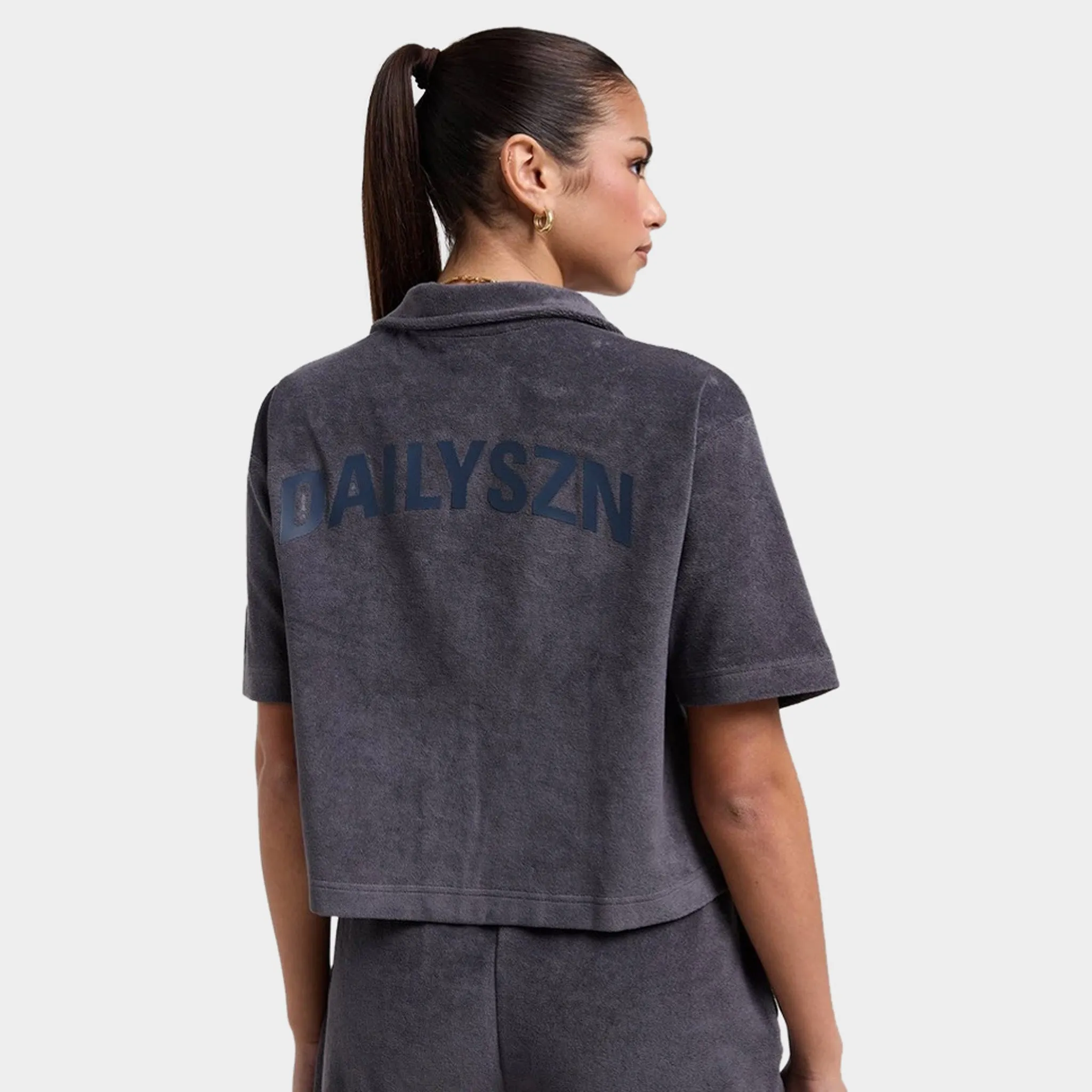 DAILYSZN Women's Evry Toweling Shirt / Navy