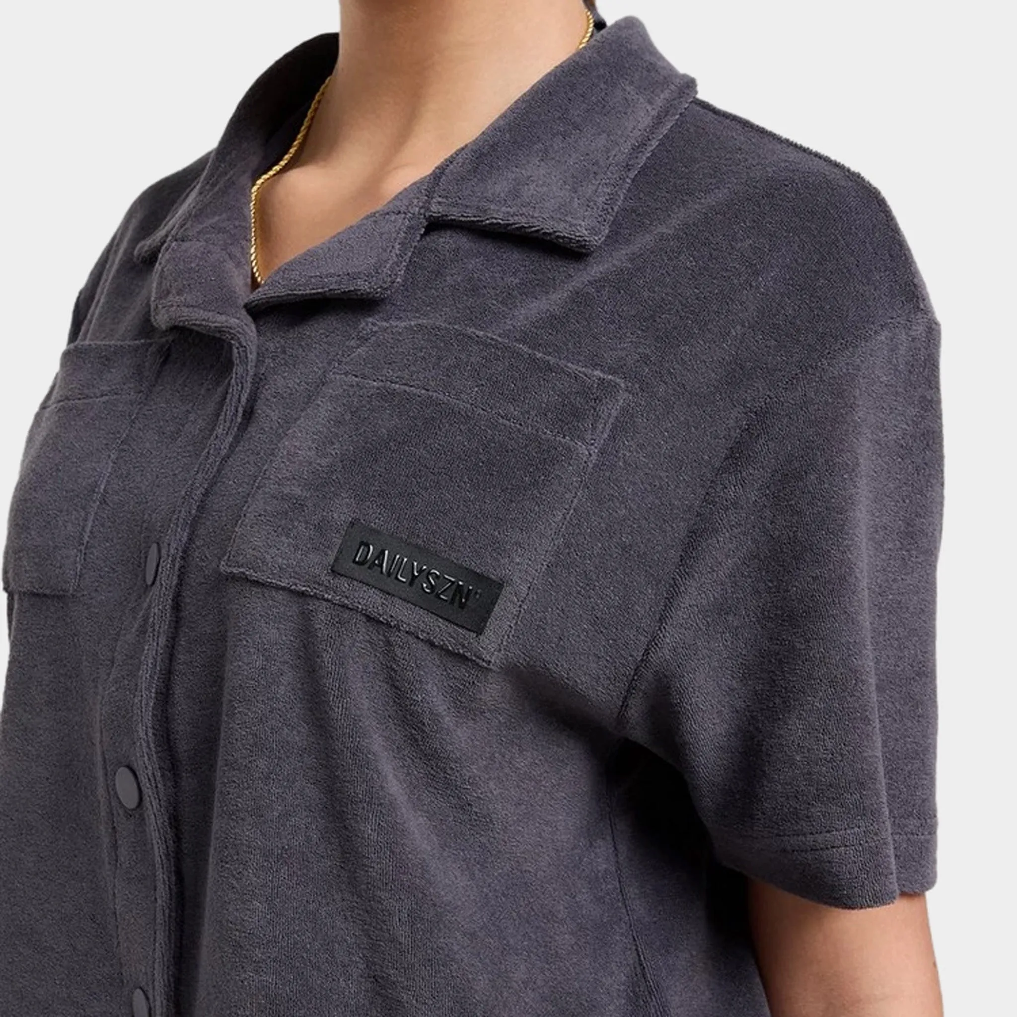 DAILYSZN Women's Evry Toweling Shirt / Navy