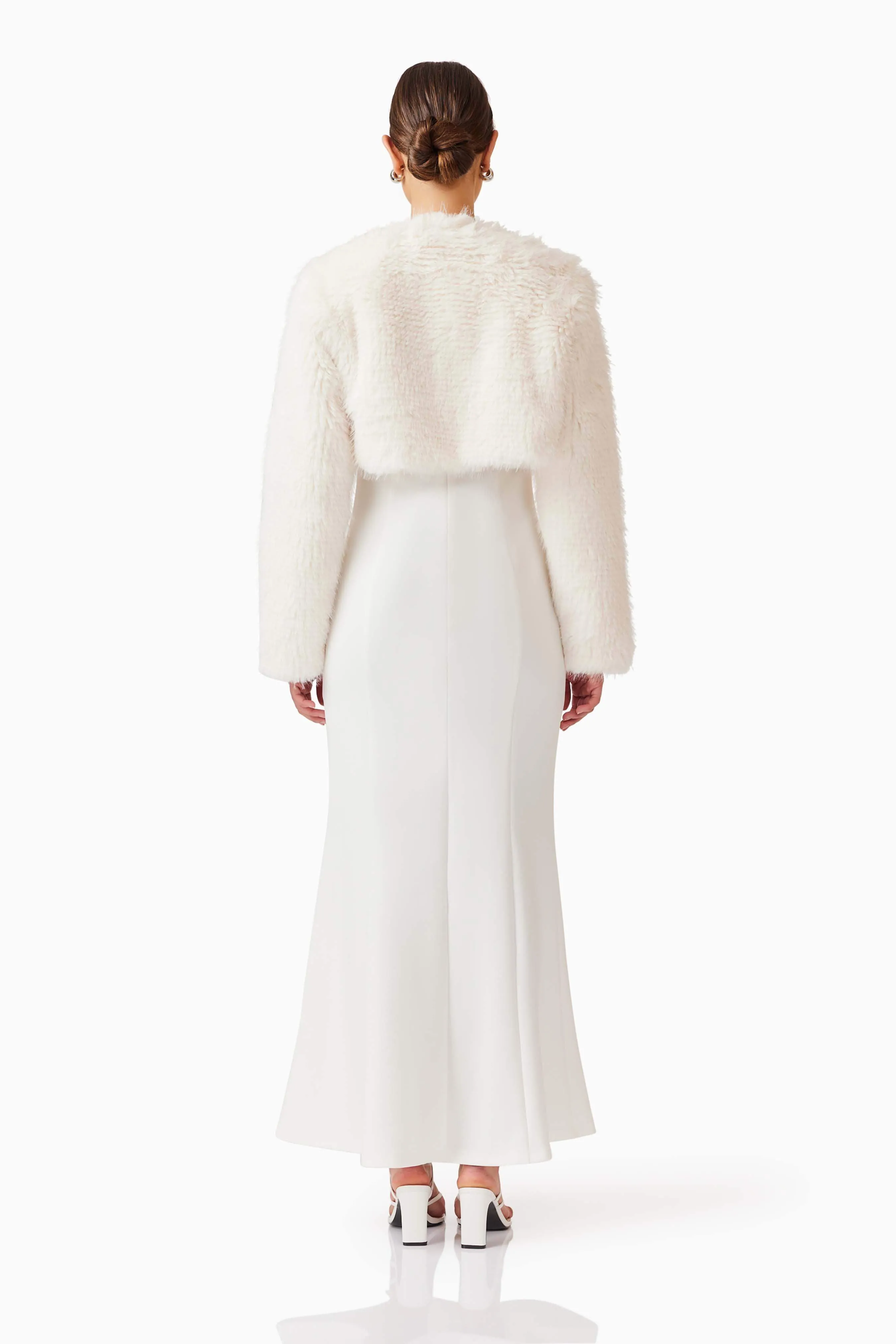 Desiree Cropped Jacket in White