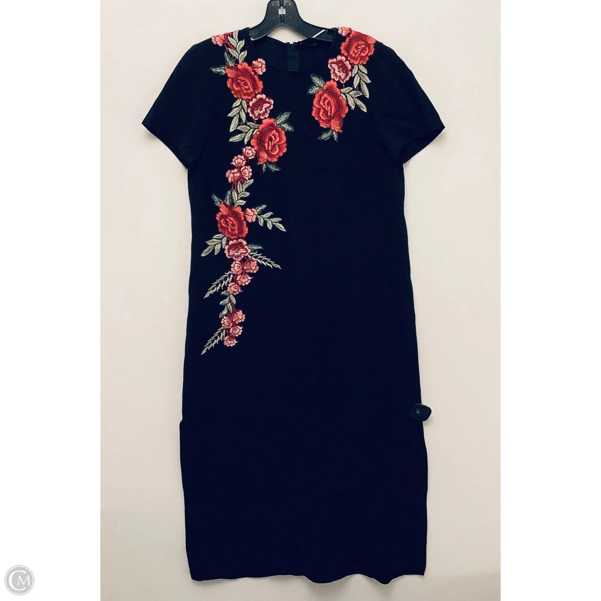 Dress Casual Short By Zara Women In Black, Size: L