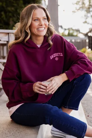 Elm College Hoodie Merlot