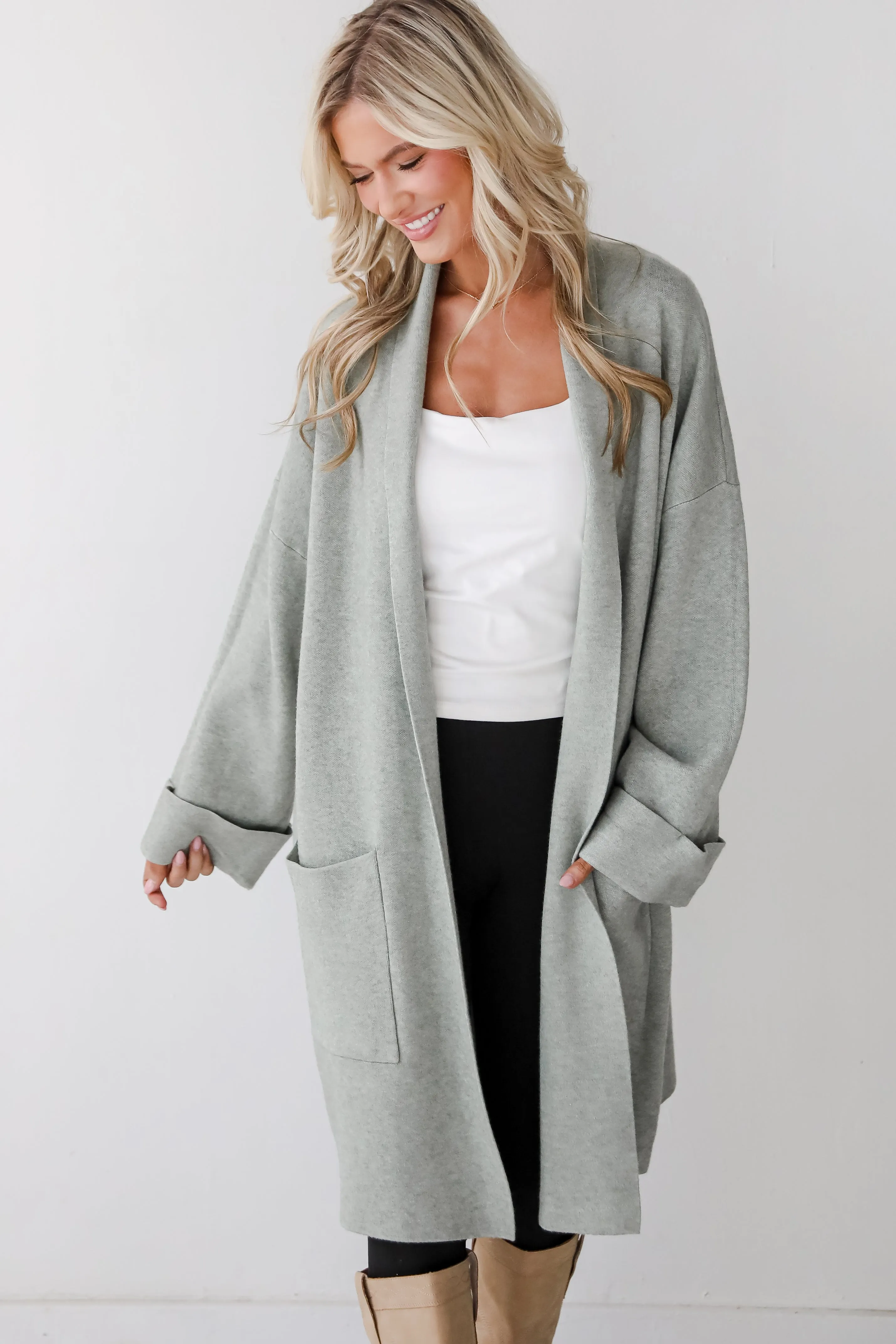 FINAL SALE - Frosty Day Fave Sweater Cardigan