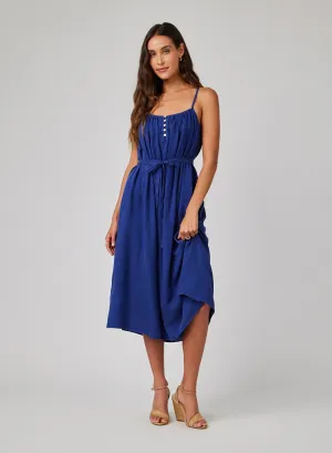 Flowy Cami Maxi Dress - Navy Coast