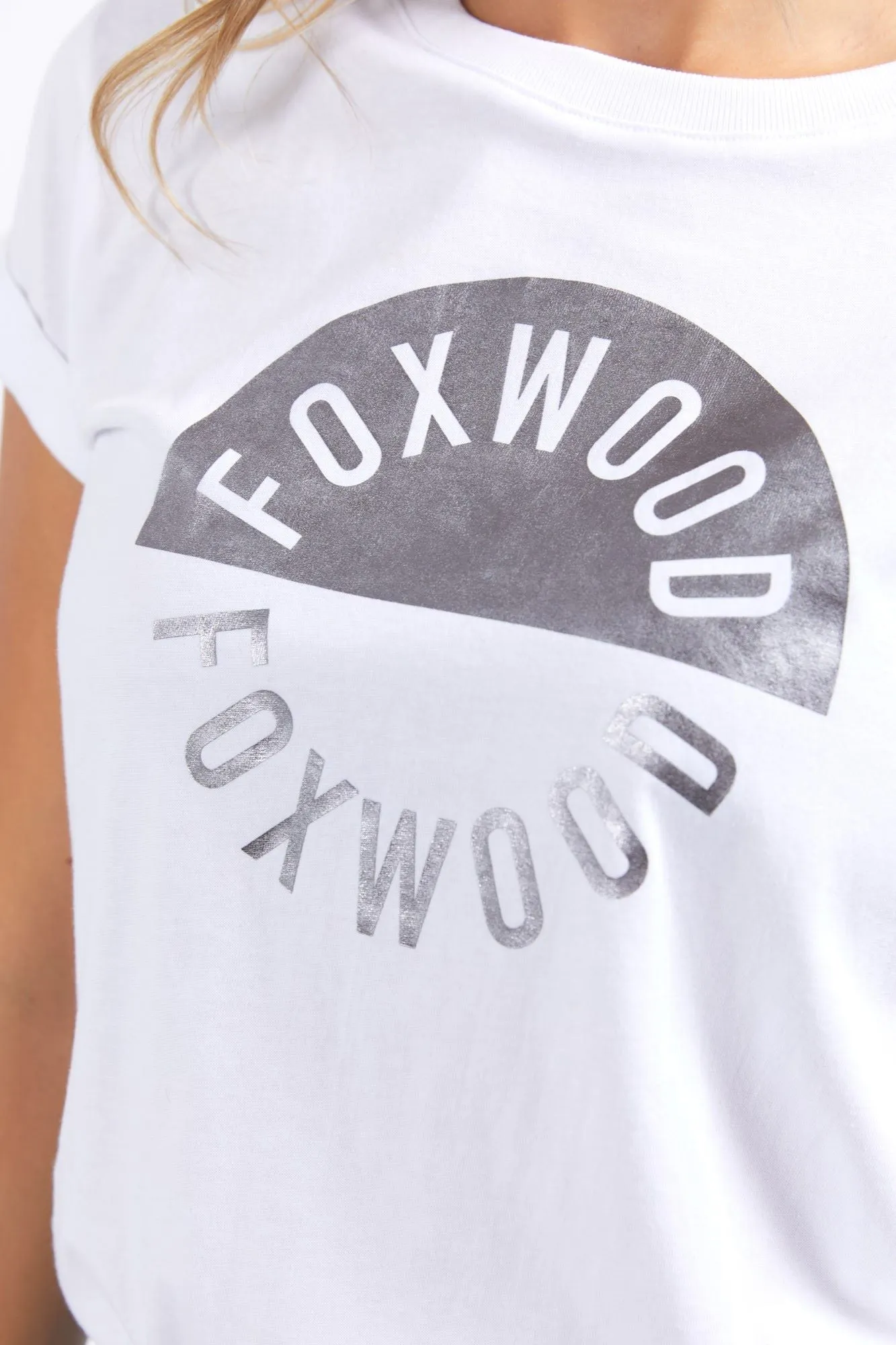 Foxwood Outline Tee White