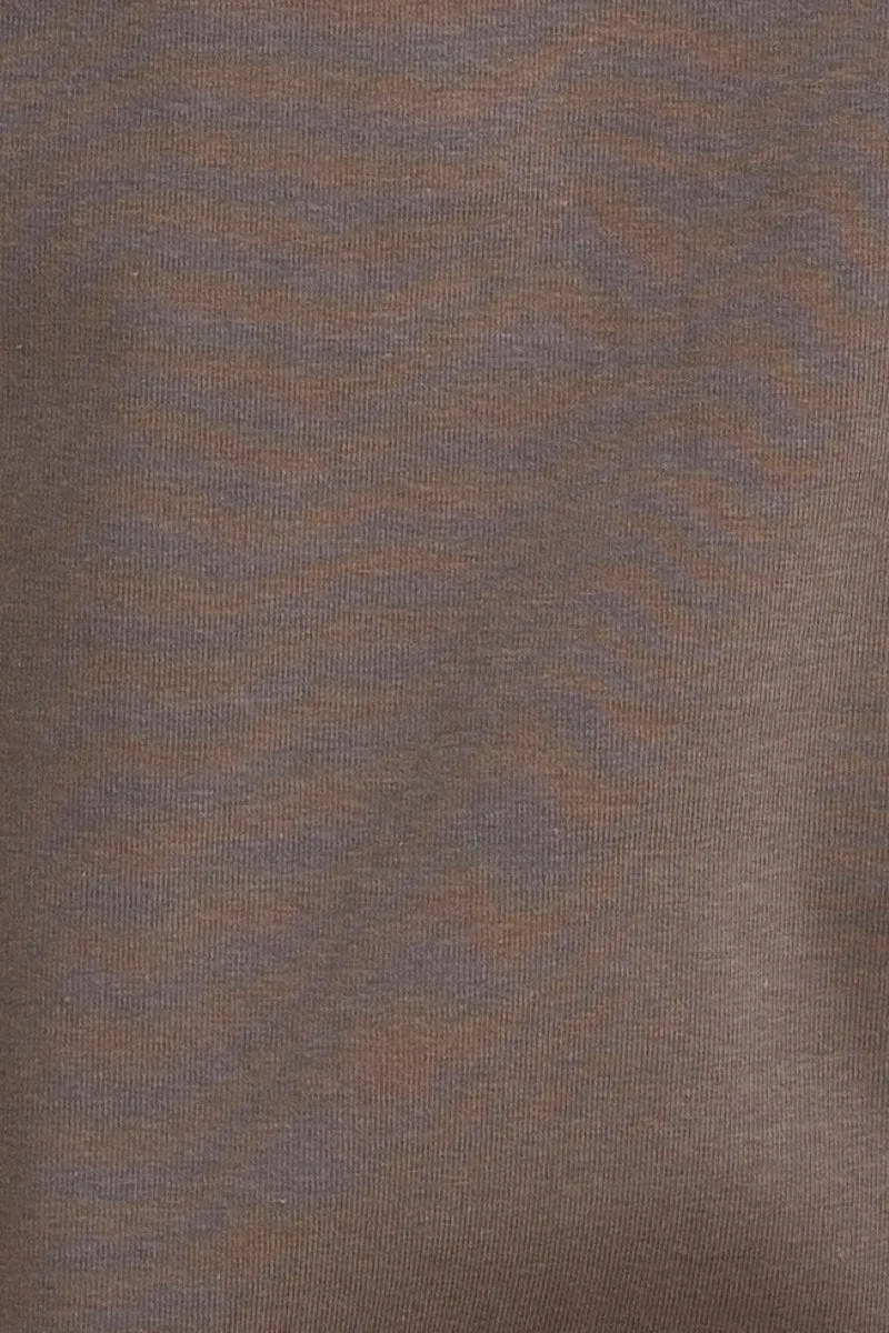 Grey Sleeveless Tank Cotton Crew Neck Curved Hem
