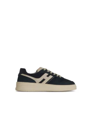 'H630' Sneakers In Navy Leather