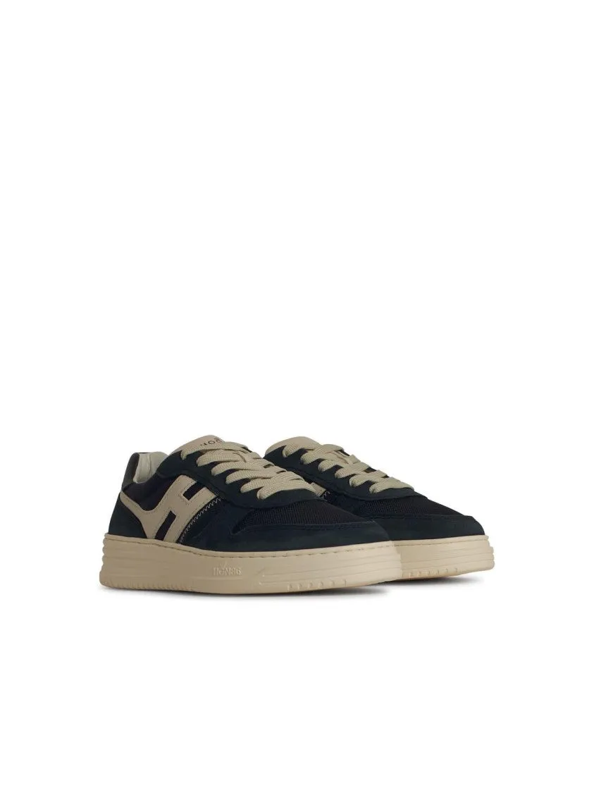 'H630' Sneakers In Navy Leather