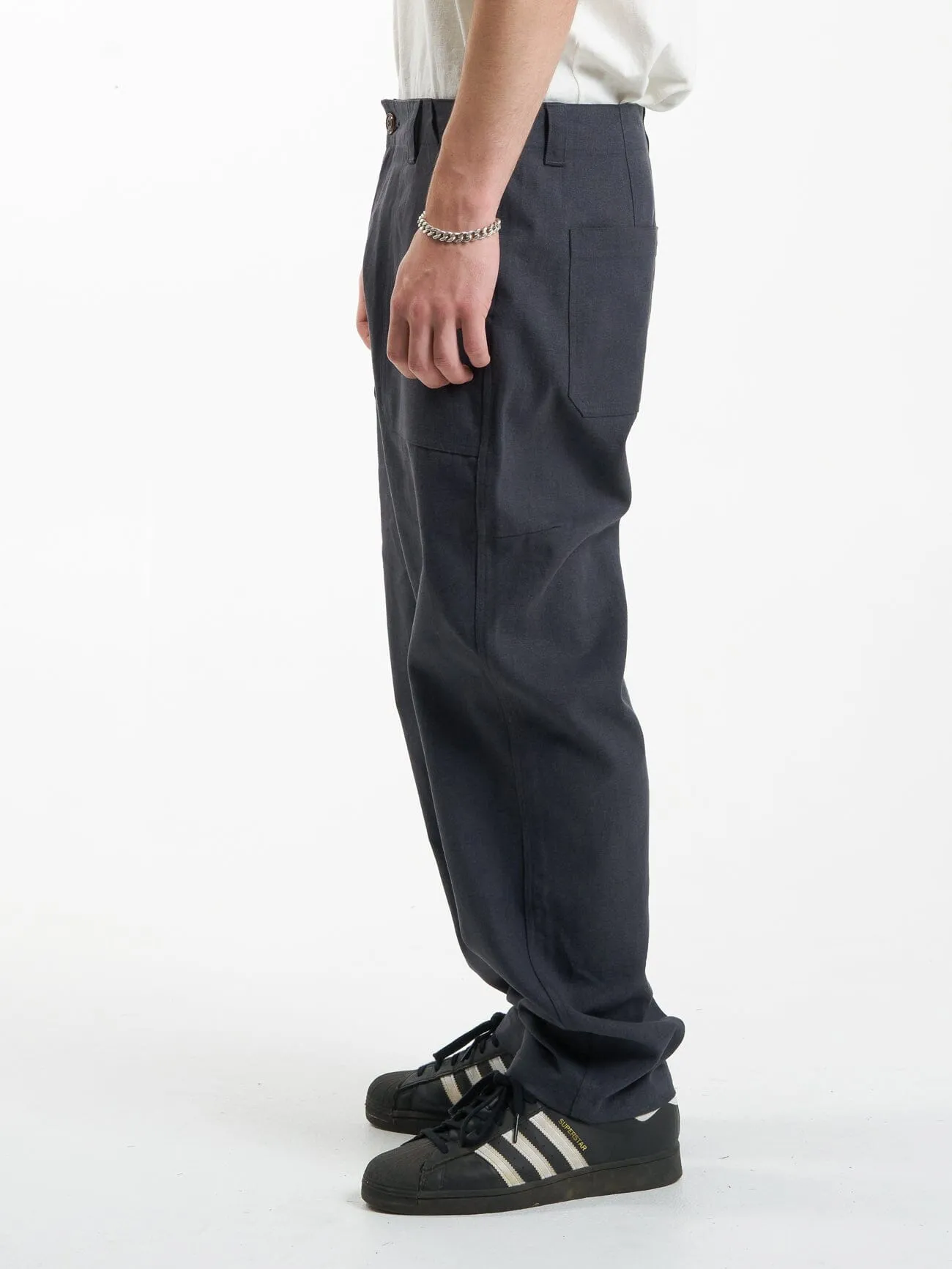 Hemp Thrills Slacker Utility Pant - Slate