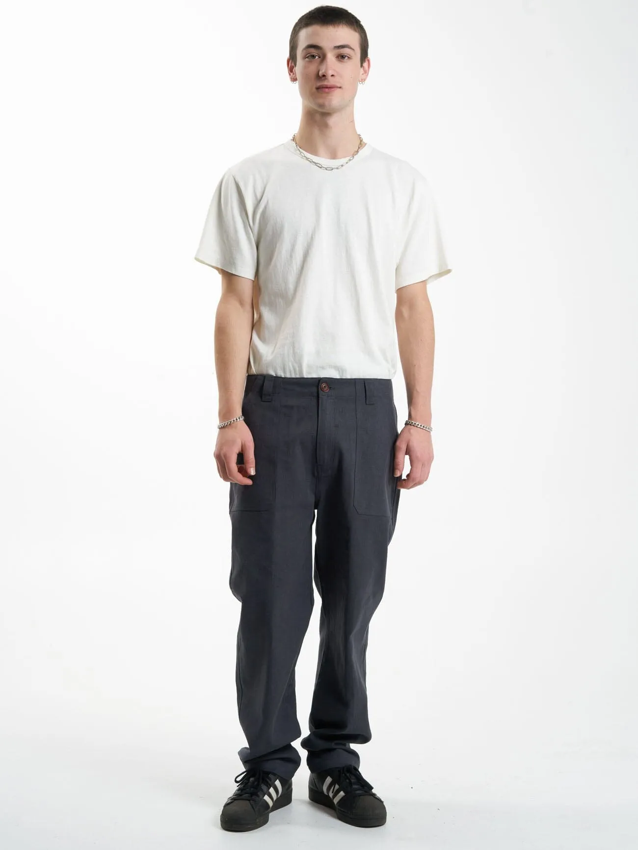 Hemp Thrills Slacker Utility Pant - Slate