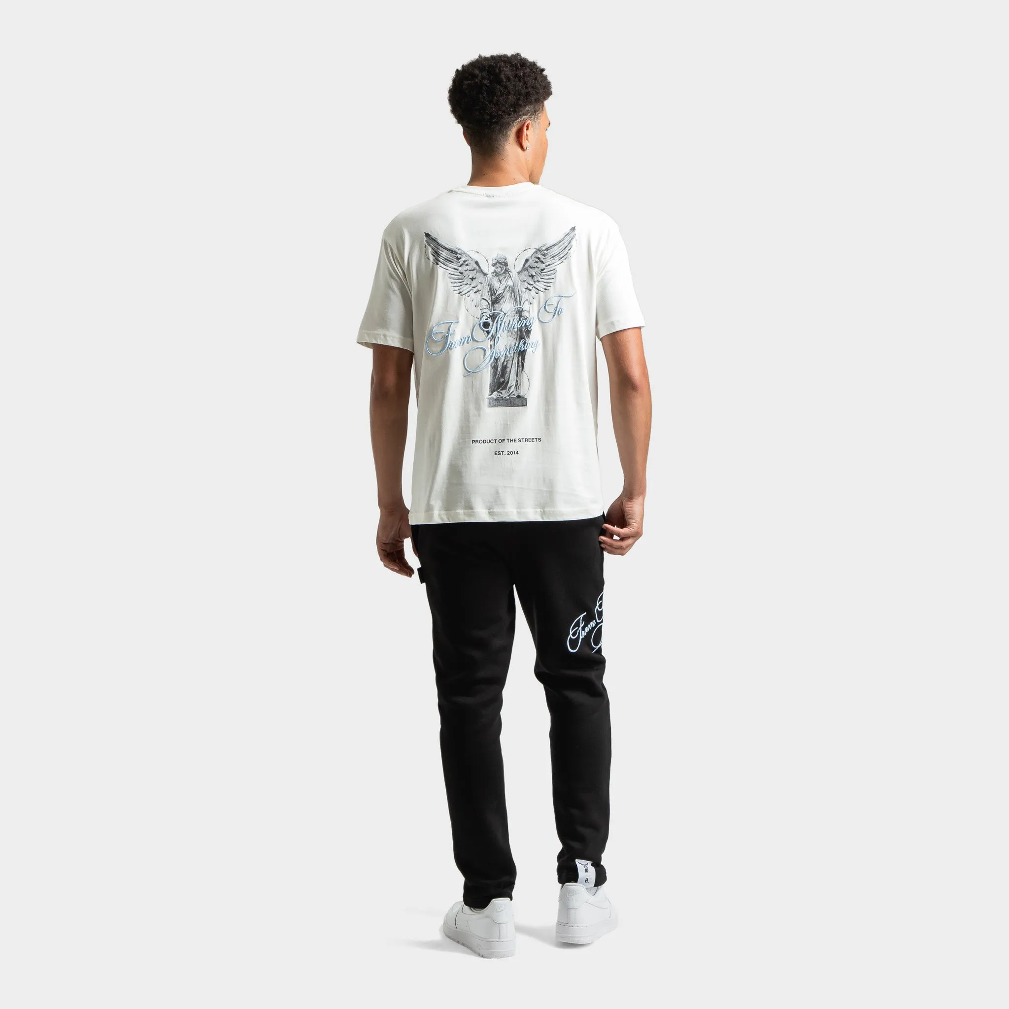 Hoodrich Vital T-Shirt Blanc De Blanc / Black - Clear Sky