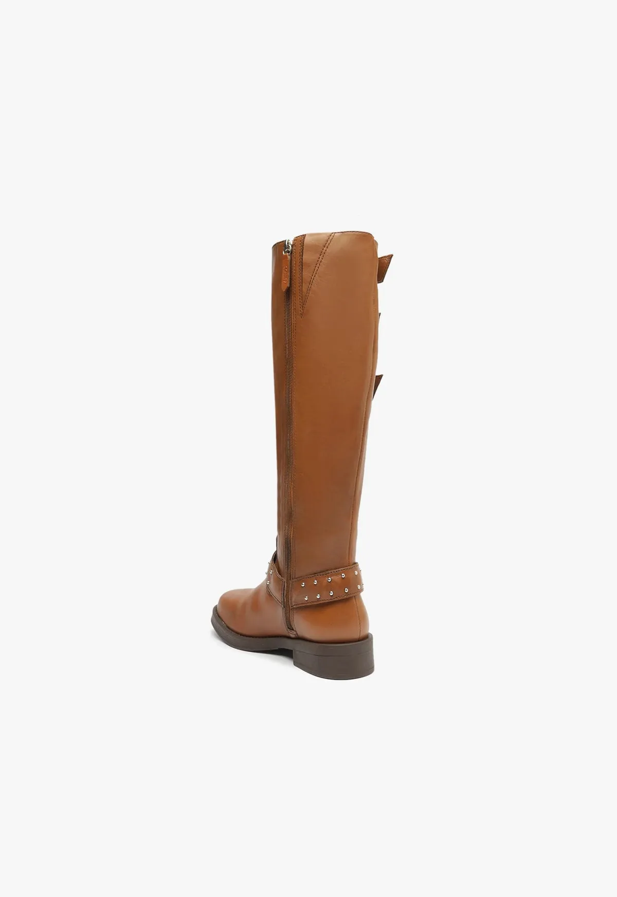 Luccia Buckle Graxo Leather Boot
