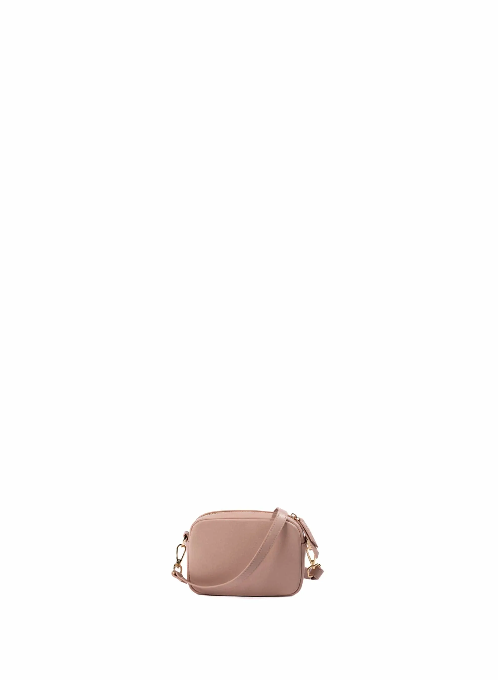 Mimi Mini Recycled Vegan Leather Crossbody Bag | Nude