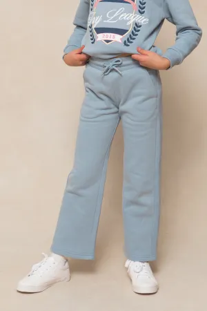 Mini Ivy Wide Leg Sweatpants in Blue