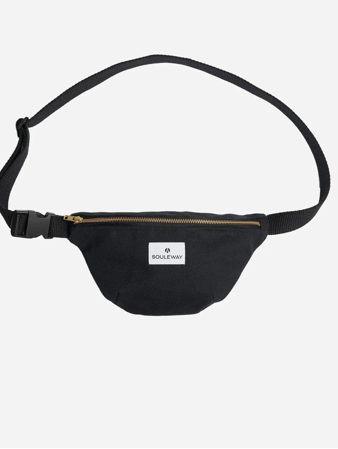 Natural Cotton Canvas Bum Bag | Night Black