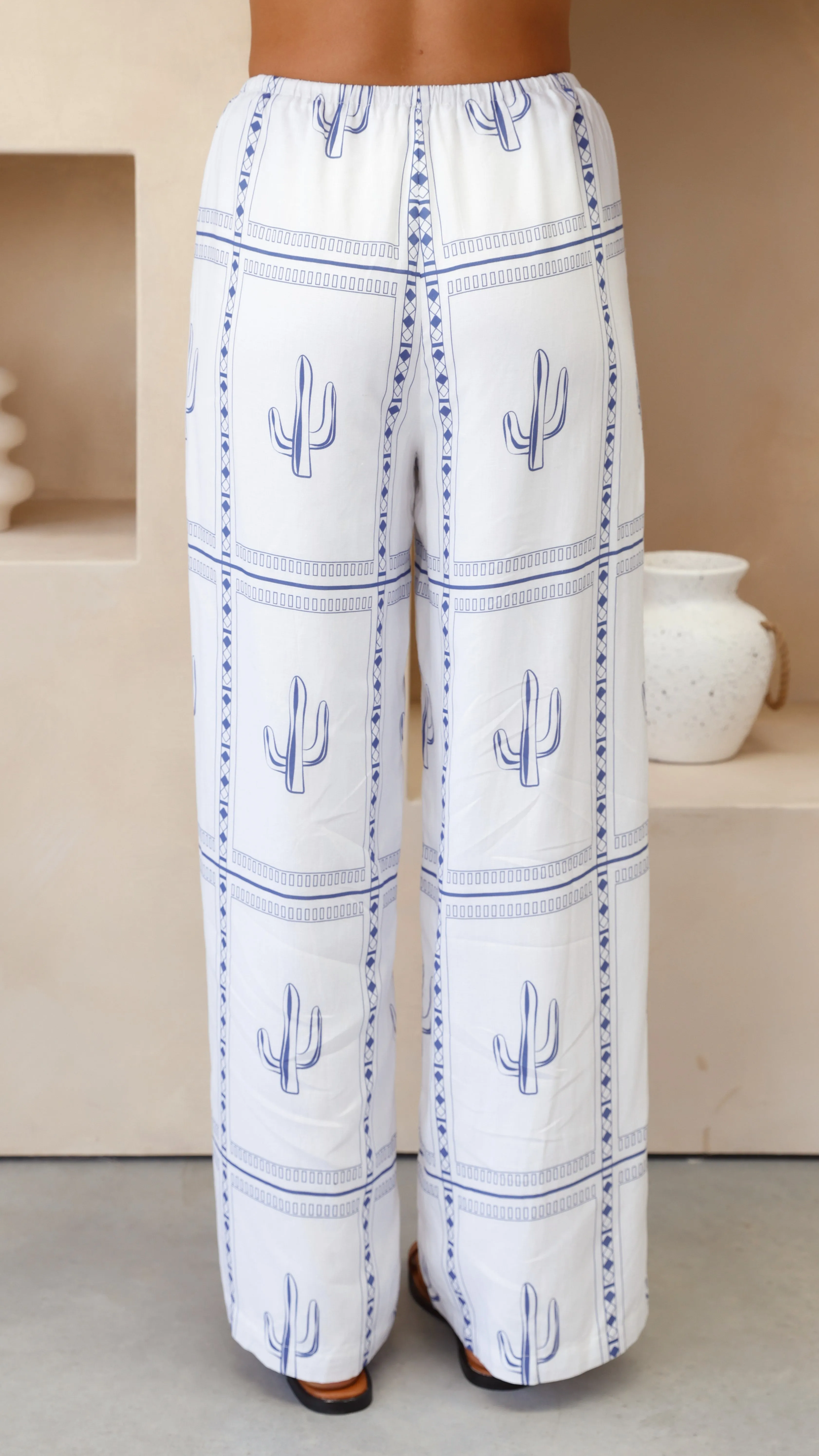 Nevada Pants - White/Blue