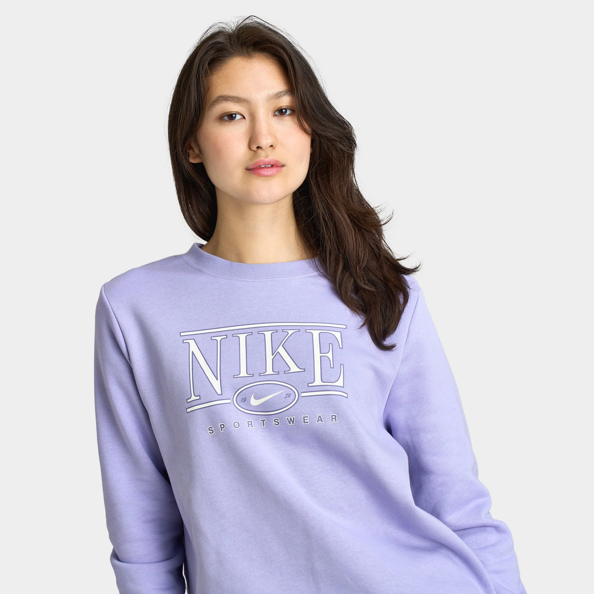 Nike Sportswear Women's Logo Crewneck / Lilac Ice