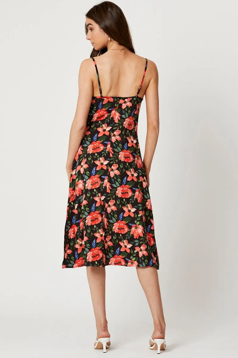 Print Midi Dress