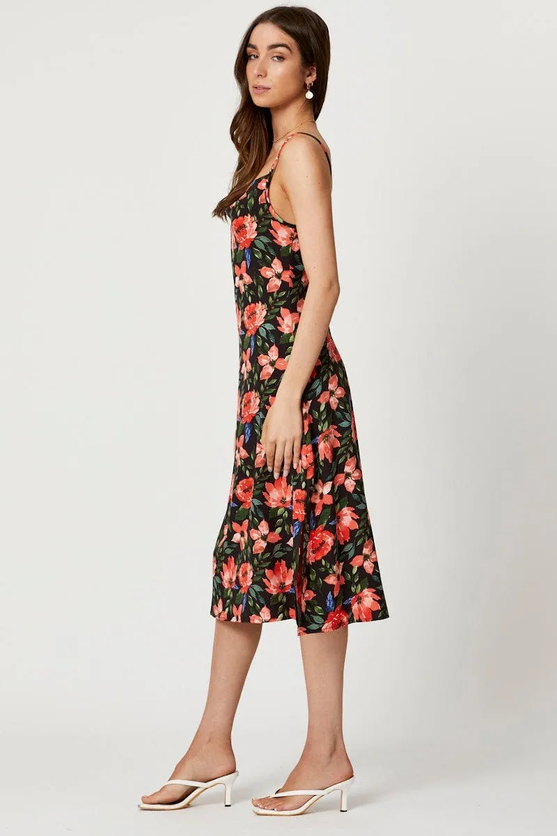 Print Midi Dress