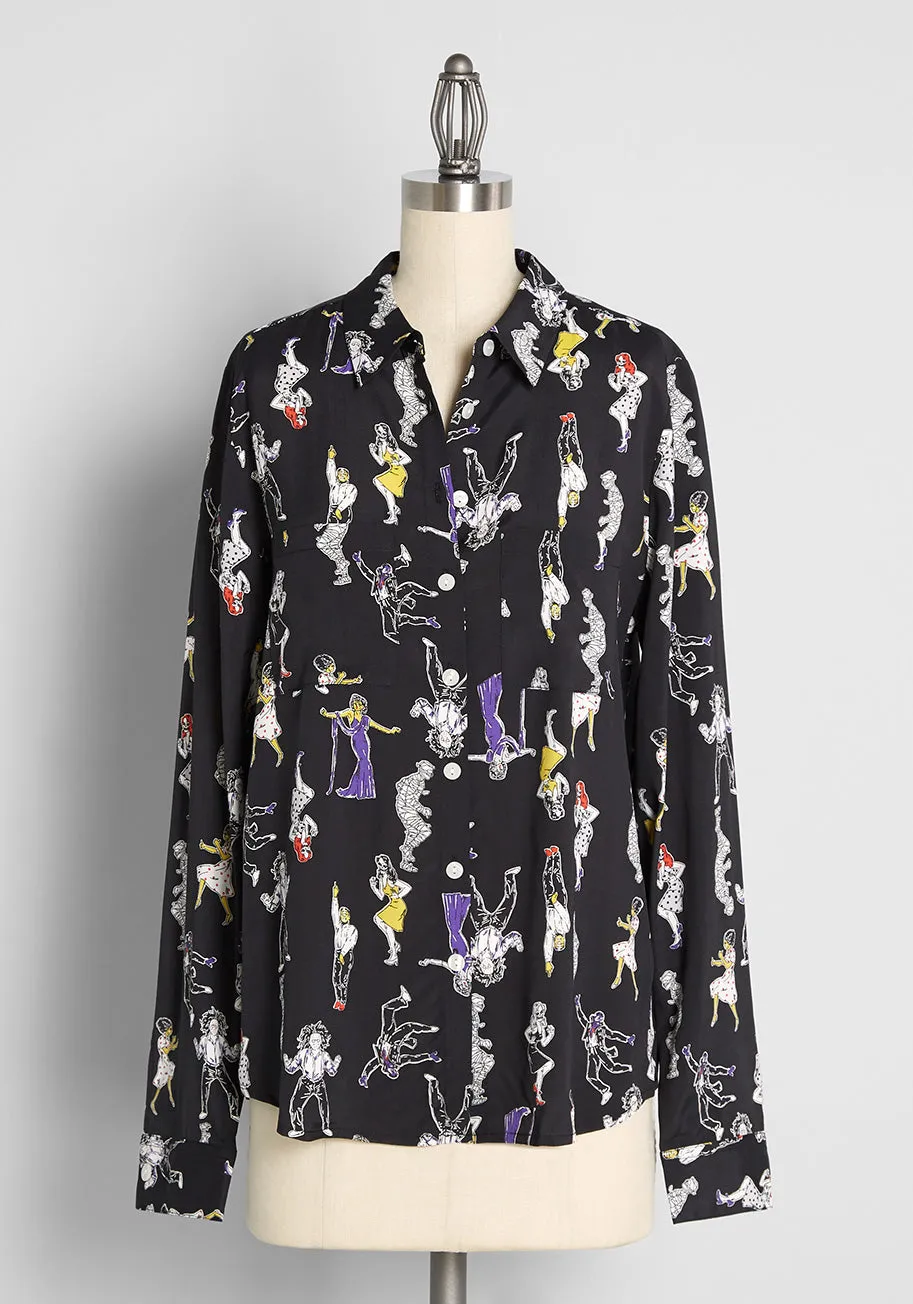 Pristine Dreams Button-Up Shirt