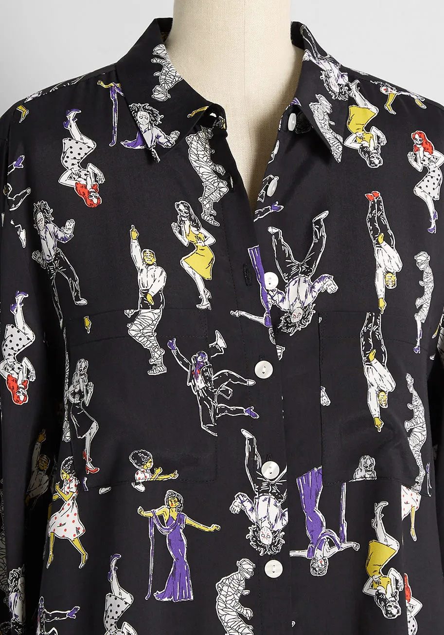 Pristine Dreams Button-Up Shirt