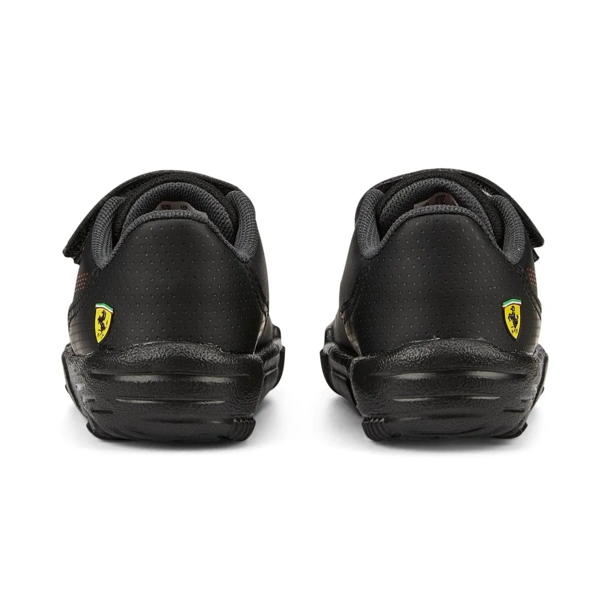 PUMA KIDS SCUDERIA FERRARI DRIFT CAT DECIMA HOOK N'LOOP MOTORSPORT BLACK SHOES